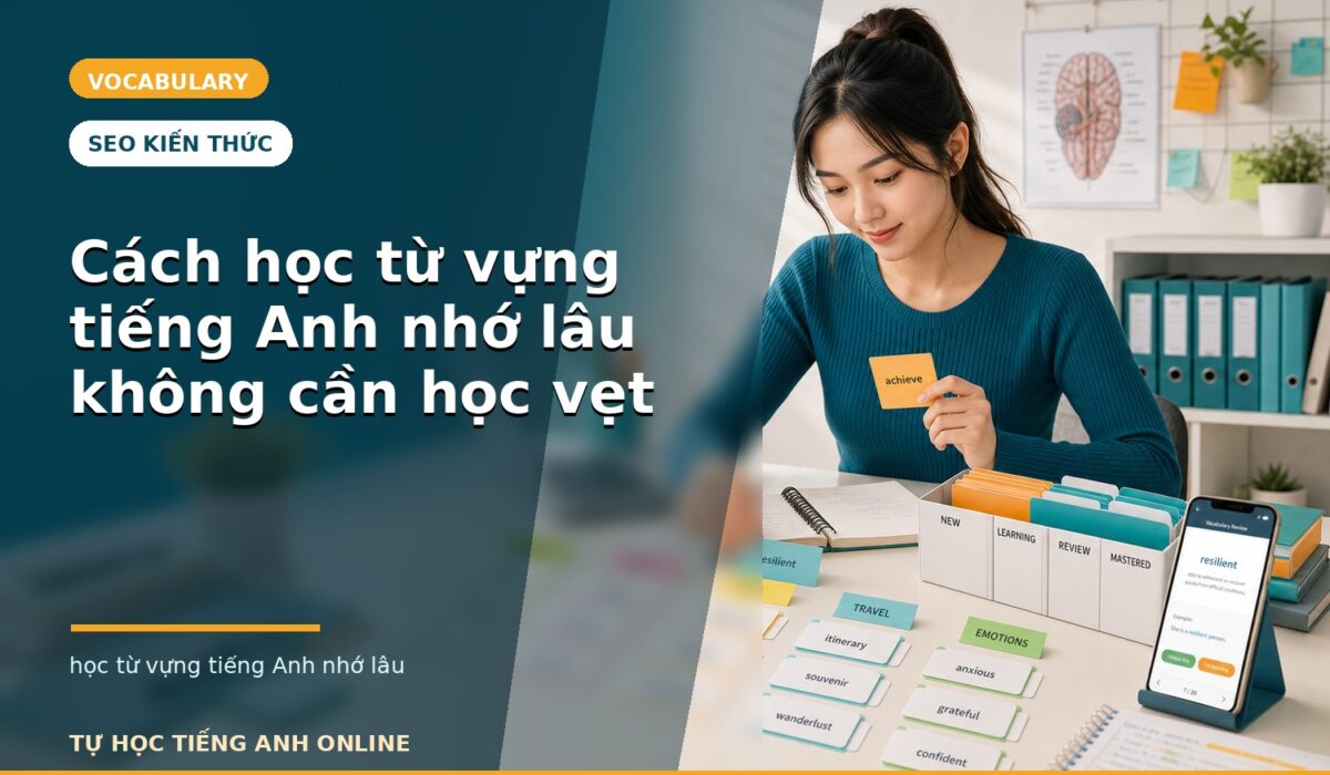 Cách học từ vựng tiếng Anh nhớ lâu không cần học vẹt