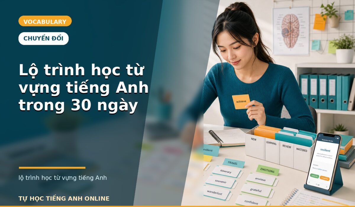 Lộ trình học từ vựng tiếng Anh trong 30 ngày