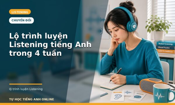 Lộ trình luyện Listening tiếng Anh trong 4 tuần
