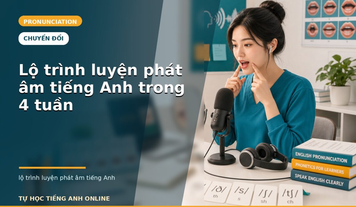 Lộ trình luyện phát âm tiếng Anh trong 4 tuần