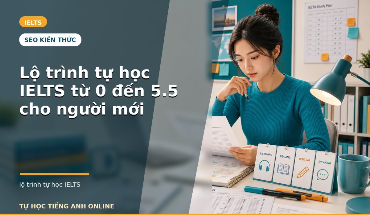 Lộ trình tự học IELTS từ 0 đến 5.5 cho người mới