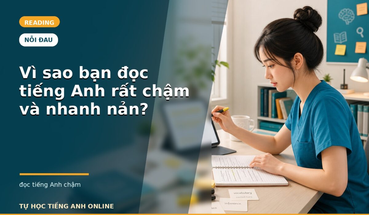 Vì sao bạn đọc tiếng Anh rất chậm và nhanh nản?