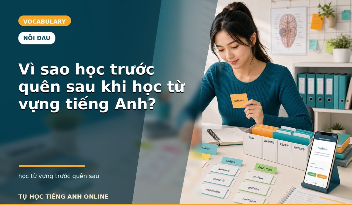 Vì sao học trước quên sau khi học từ vựng tiếng Anh?